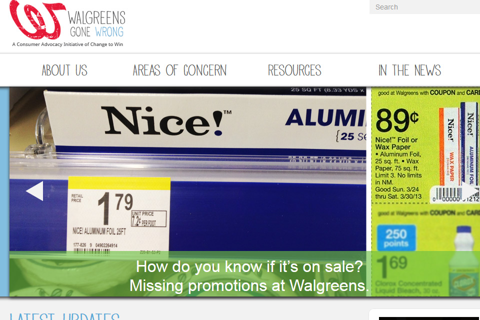 Walgreens Gone Wrong! A new consumer watchdog project and advocacy site.